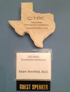 Dr. Weinfeld, Guest Speaker at American Association of Aesthetic Plastic Surgeons Meeting